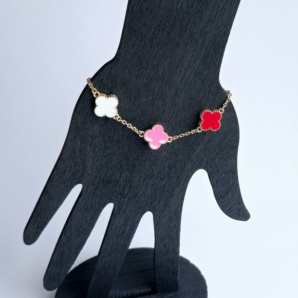 Jewelry - Bracelet Gold And Pink